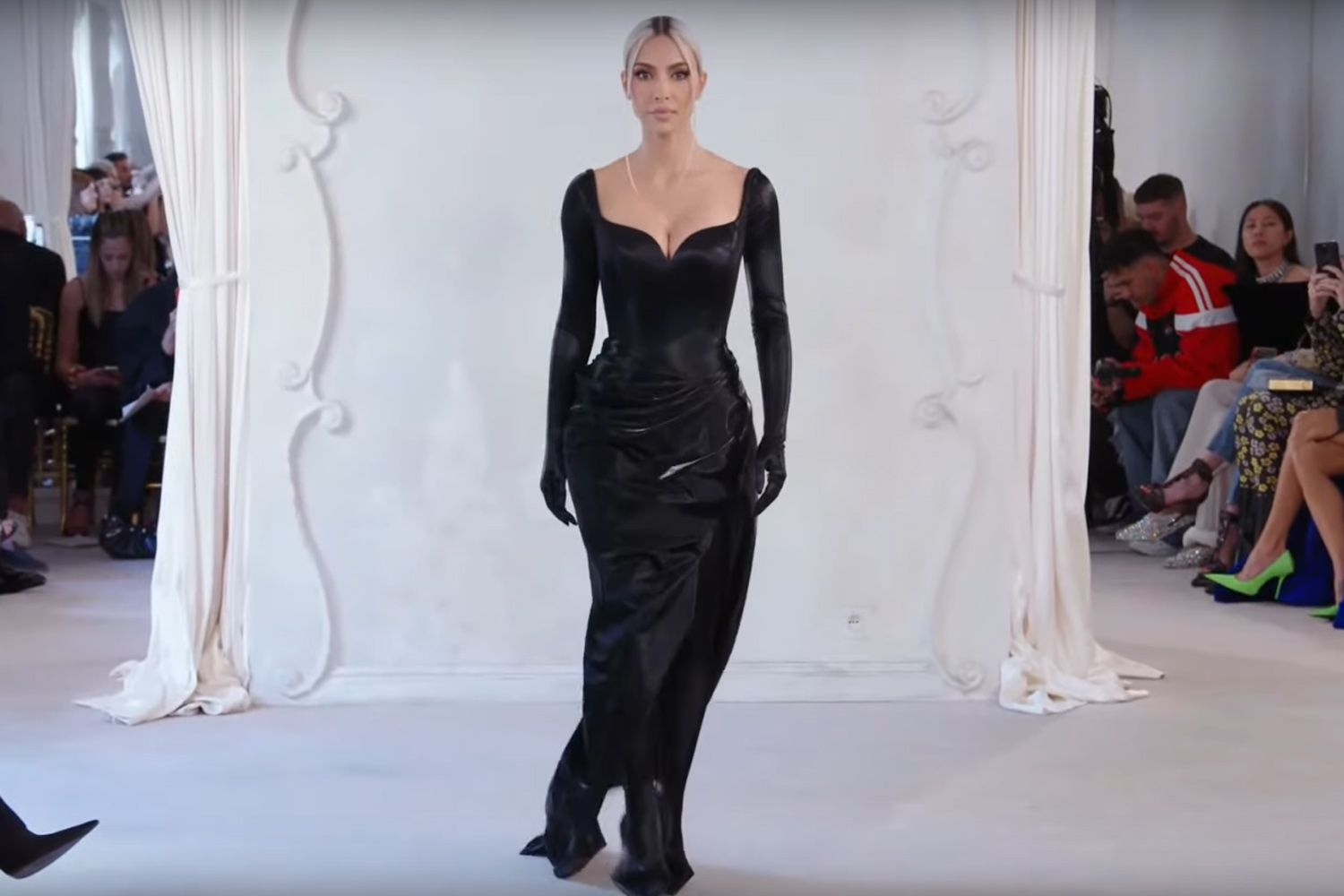 Kim Kardashian Joins Nicole Kidman, Naomi Campbell on Balenciaga Runway as She Walks First Paris Show
