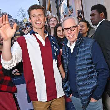 Shawn Mendes and Tommy Hilfiger attend the Tommy x Shawn: The "Classics Reborn" Global Activation