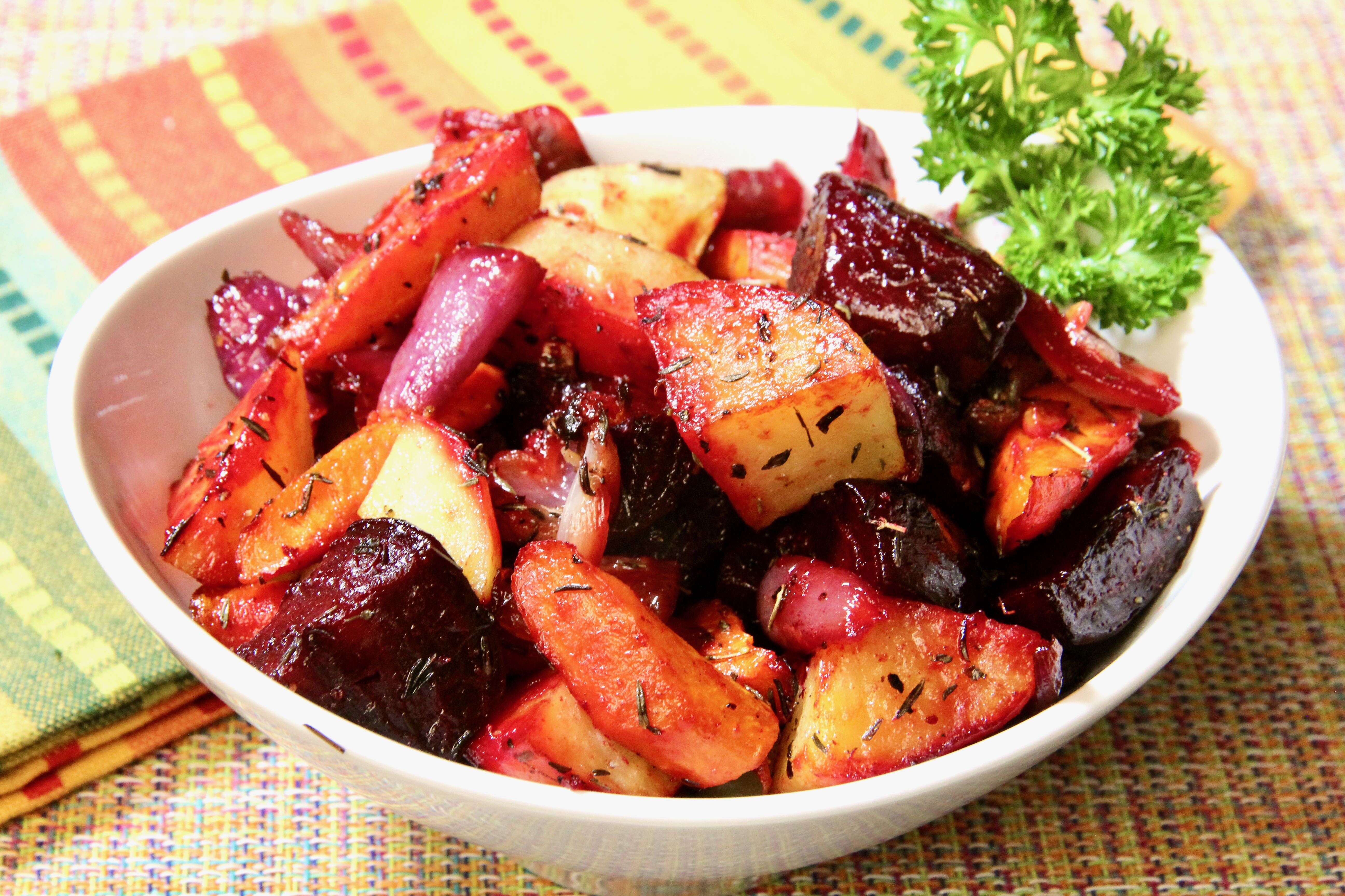 Savory Roasted Root Vegetables 