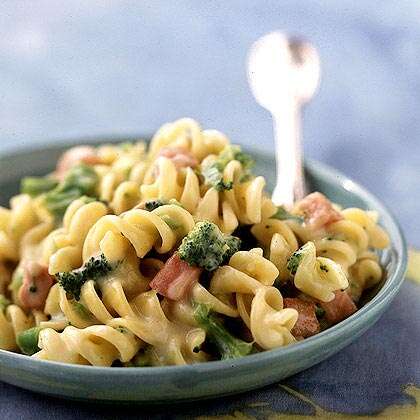 Rotini and Cheese with Broccoli and Ham Recipe | MyRecipes