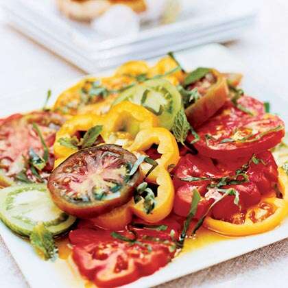 Heirloom Tomato Salad with Pickled Ramp Vinaigrette Recipe