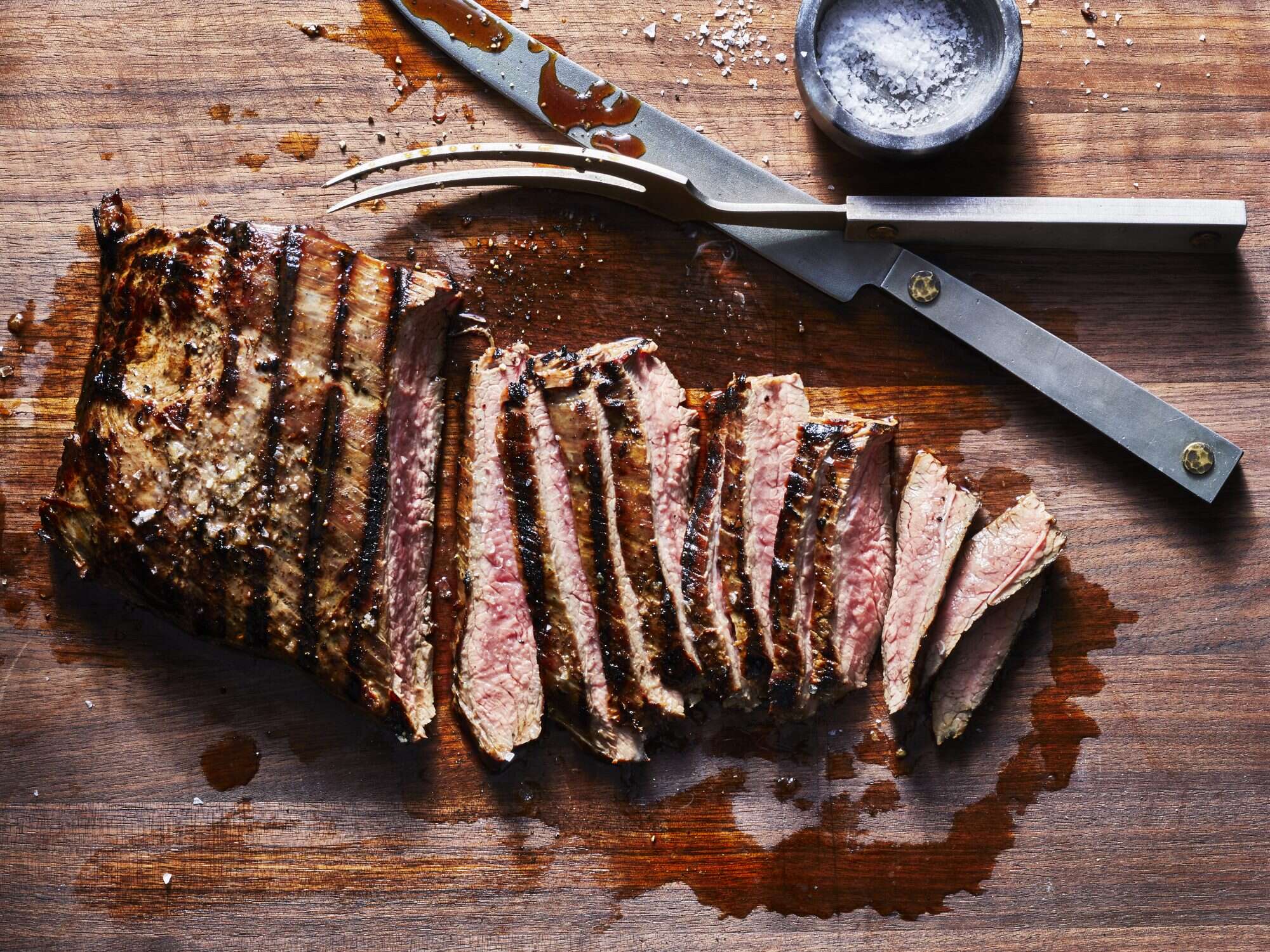 Grilled Flank Steak - Dishes With Dad