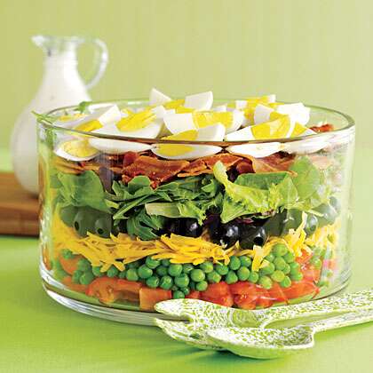 7 Layer Salad in a Jar - Kirbie's Cravings