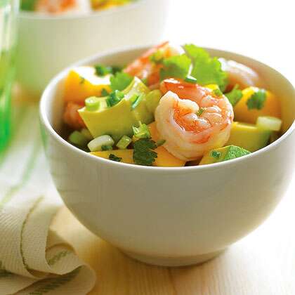 Honey Paprika Shrimp, Avocado and Mango Salad - The Dish On Healthy