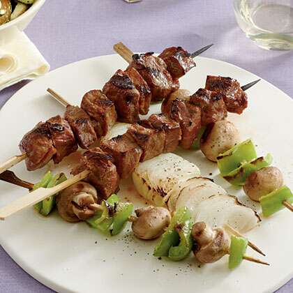 Grilled Vegetable Shish Kebabs