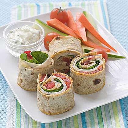 Turkey Hummus and Veggie Wraps - Jo Cooks