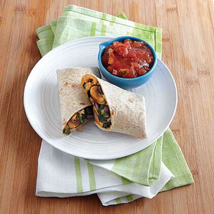 15 Minute Black Bean and Spinach Burritos - Served From Scratch