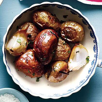 Roasted New Potatoes with Rosemary & Garlic - Charlotte's Lively Kitchen