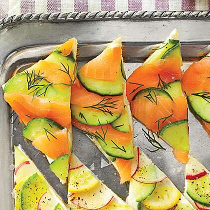 Fancy Cream Cheese, Salmon & Cucumber Toast - Feed Your Sole