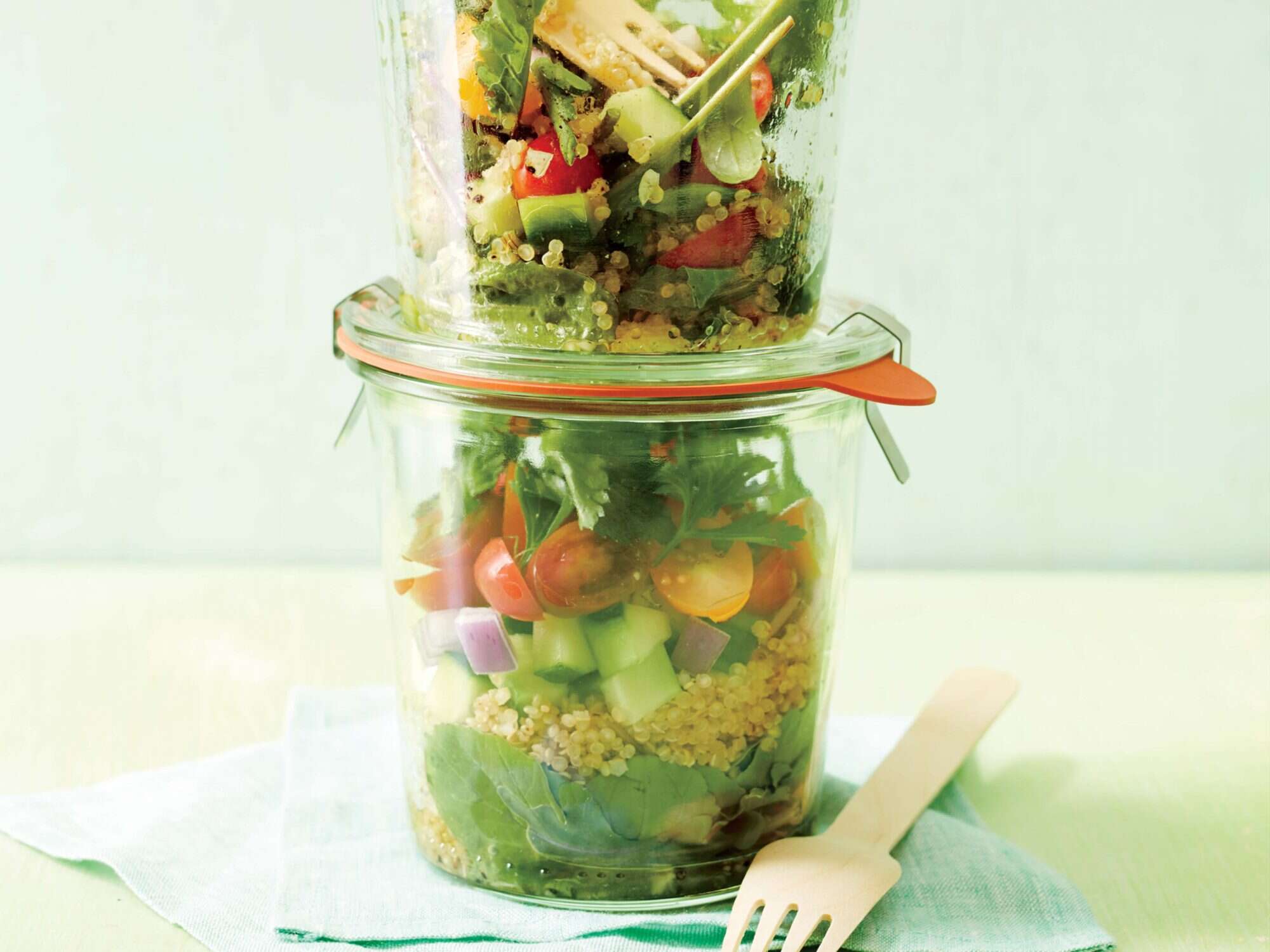 Layered Salad in a Jar Recipe 