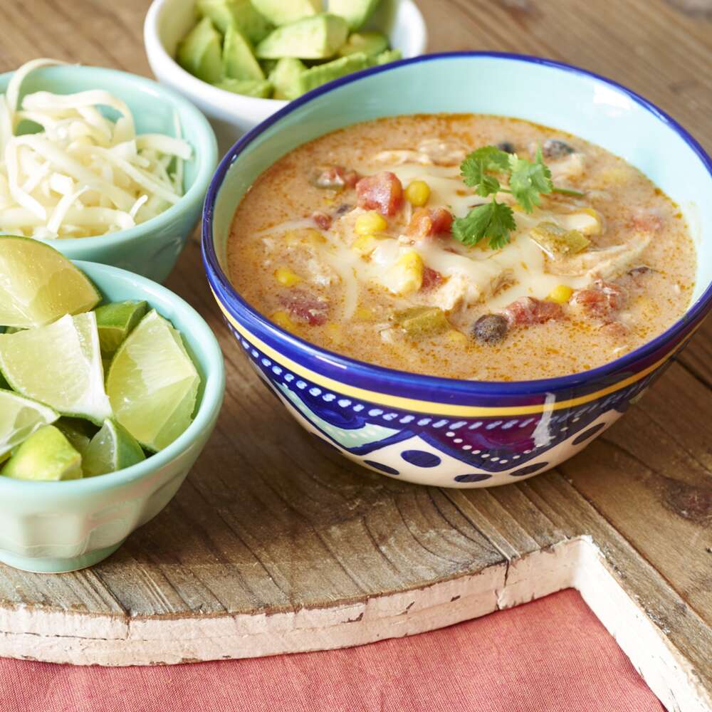 Crock Pot Chicken Enchilada Soup - Recipes That Crock!