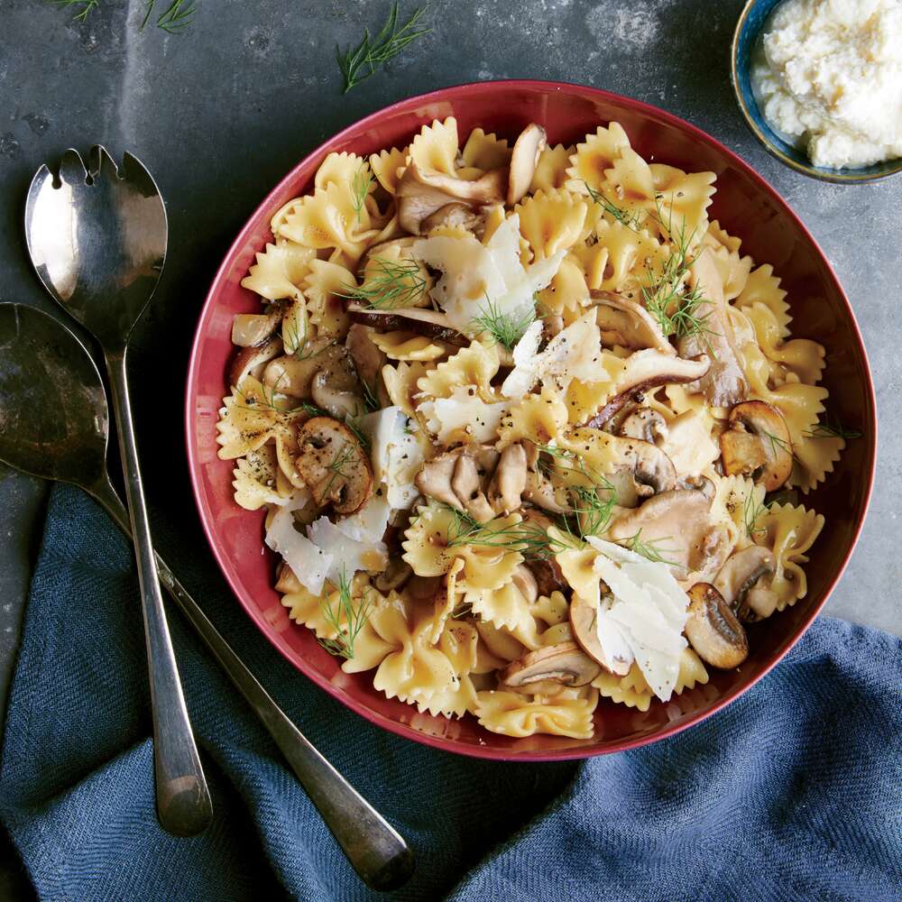 Wild Mushroom Farfalle Recipe | MyRecipes