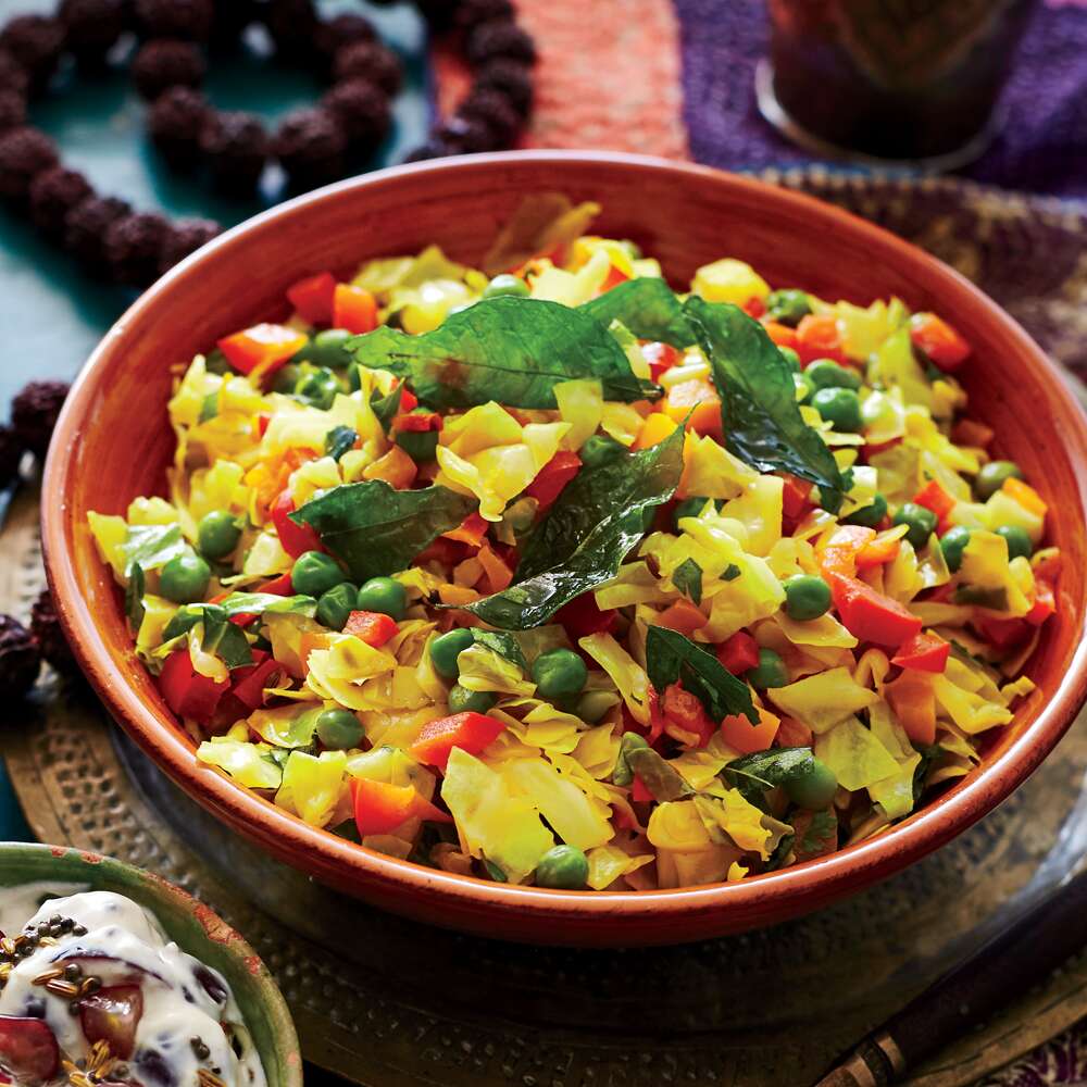 Shredded Cabbage with Peppers