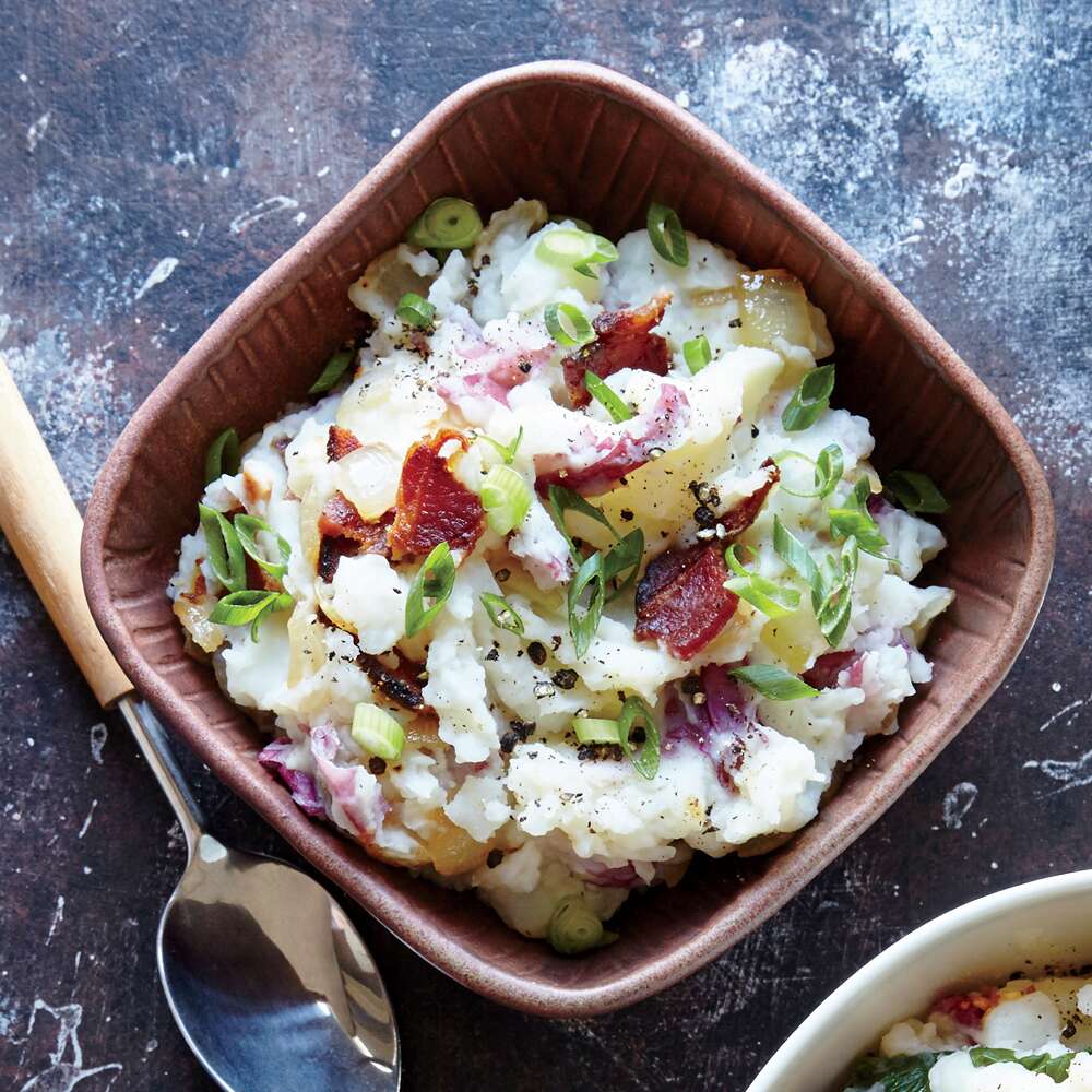 Bacon and Onion Mashed Potatoes Recipe | MyRecipes