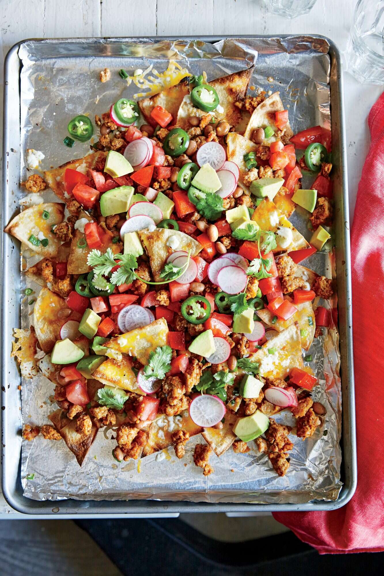 Loaded nachos with beans and chorizo - Chatelaine