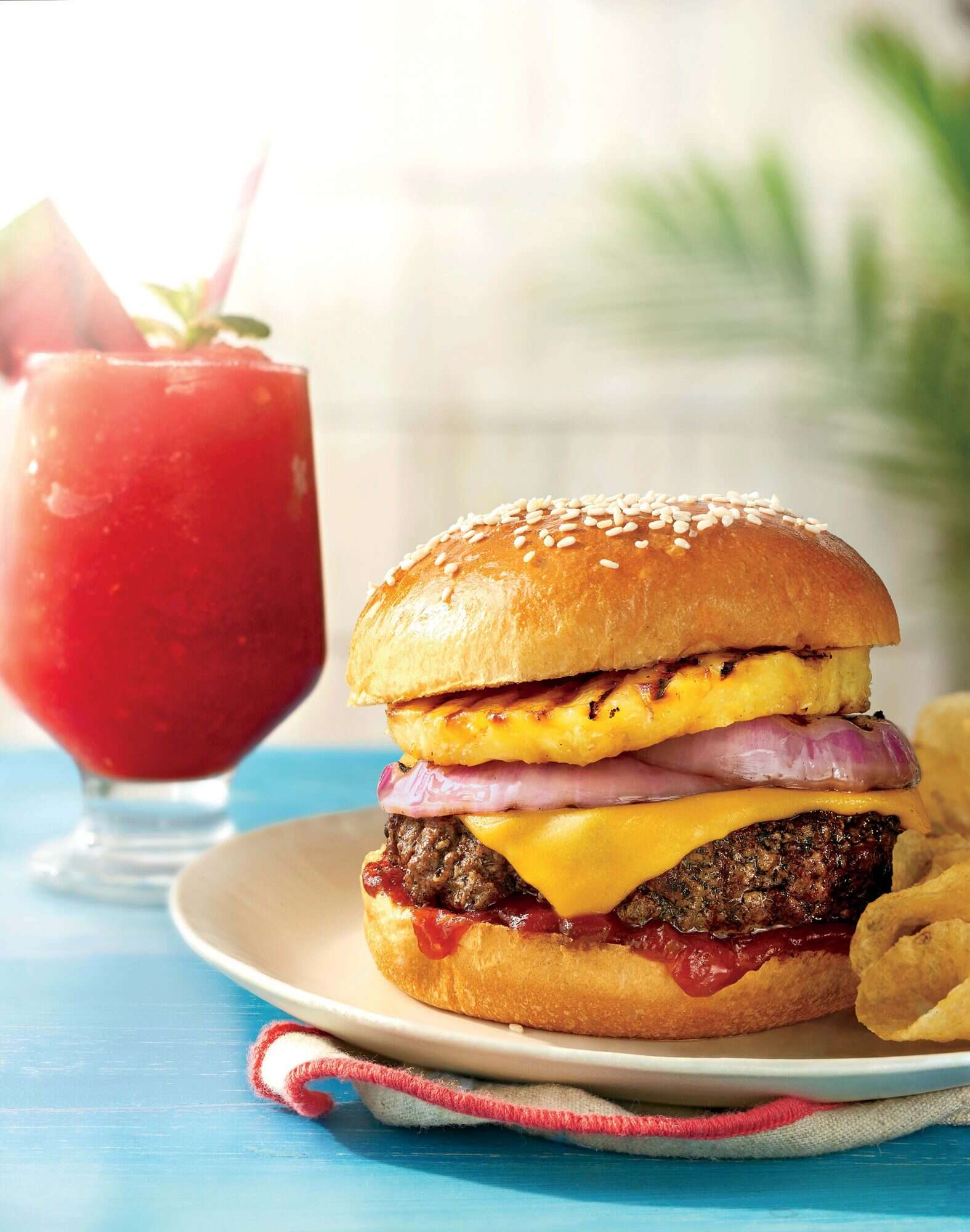 Shrimp Burgers with Bacon and Mozzarella - Taming of the Spoon