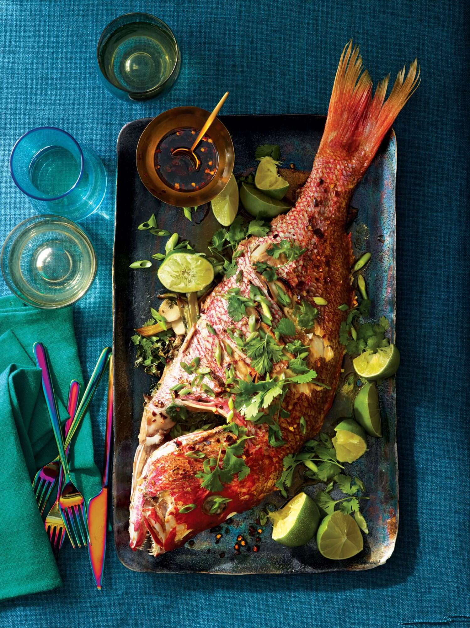 Seared Red Snapper with Roasted Veggies