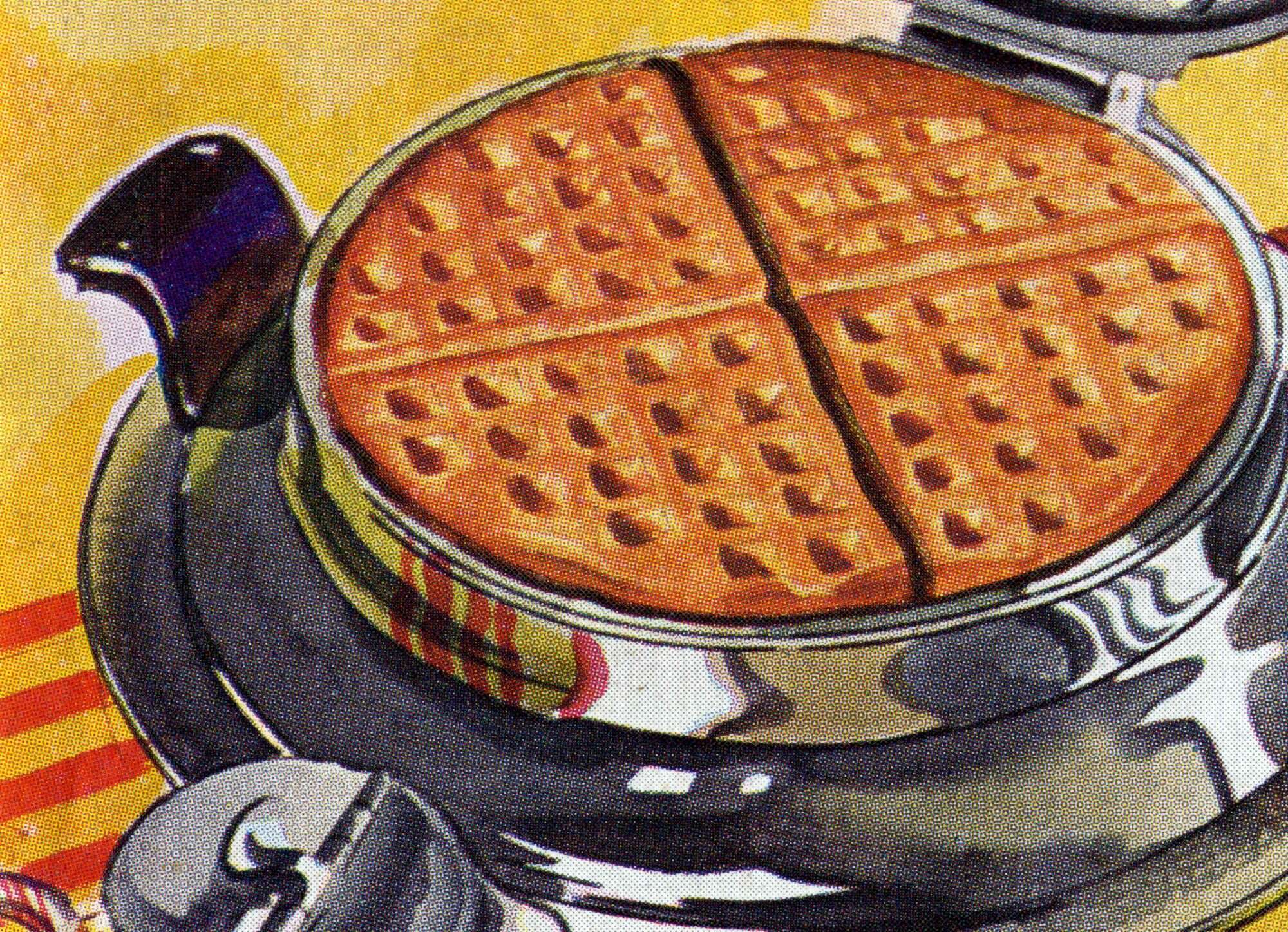 How to Make Cast Iron Waffles in Antique Cast Iron #8 Waffle Maker