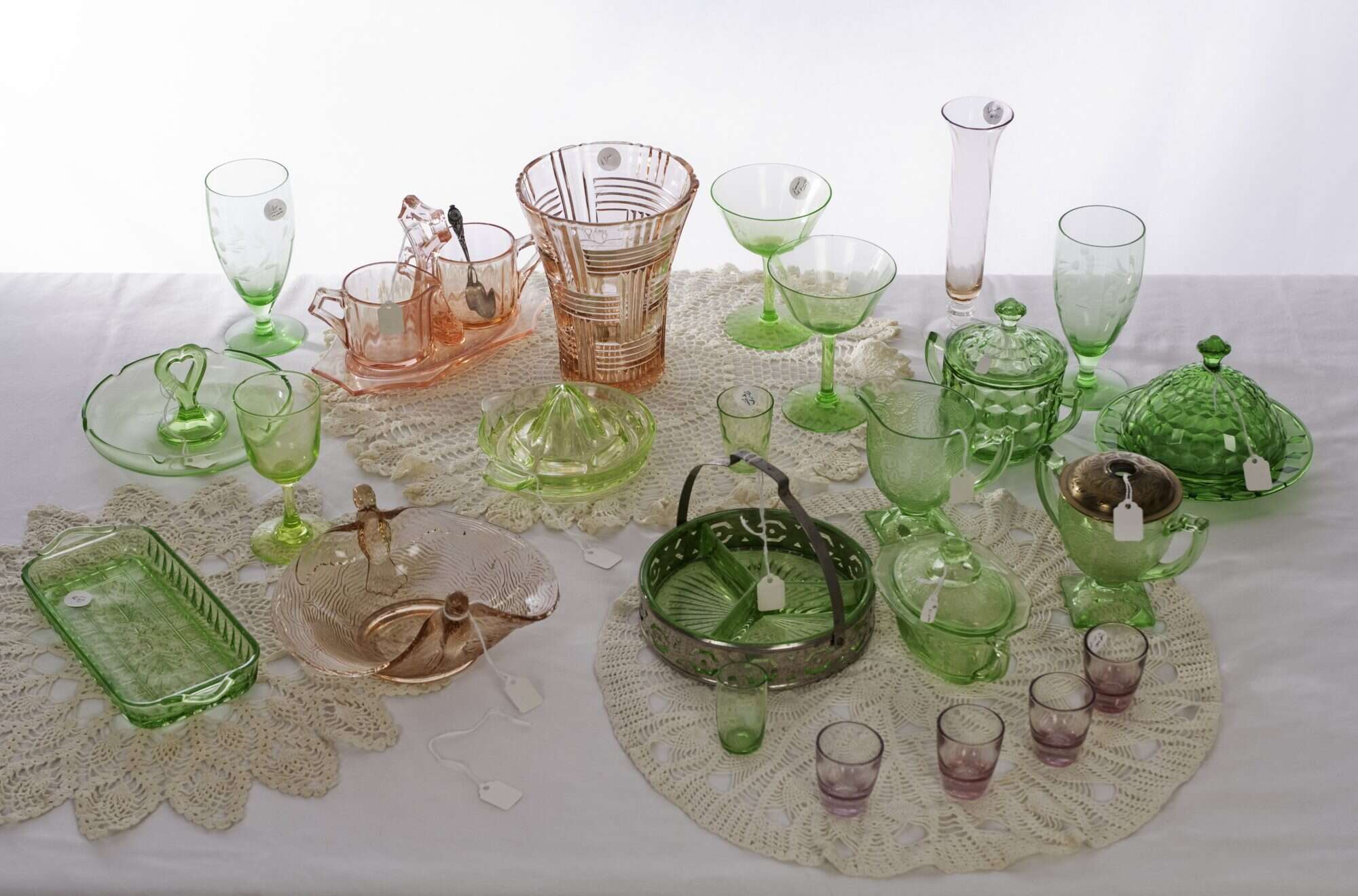 Green Depression Glass