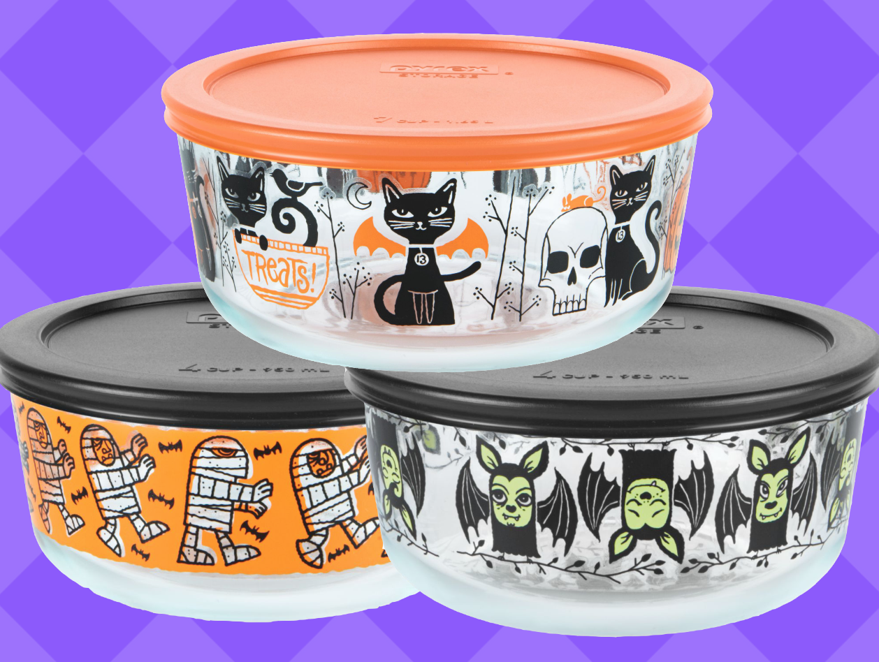 PSA: You Can Buy These Adorable Halloween Pyrex Containers at