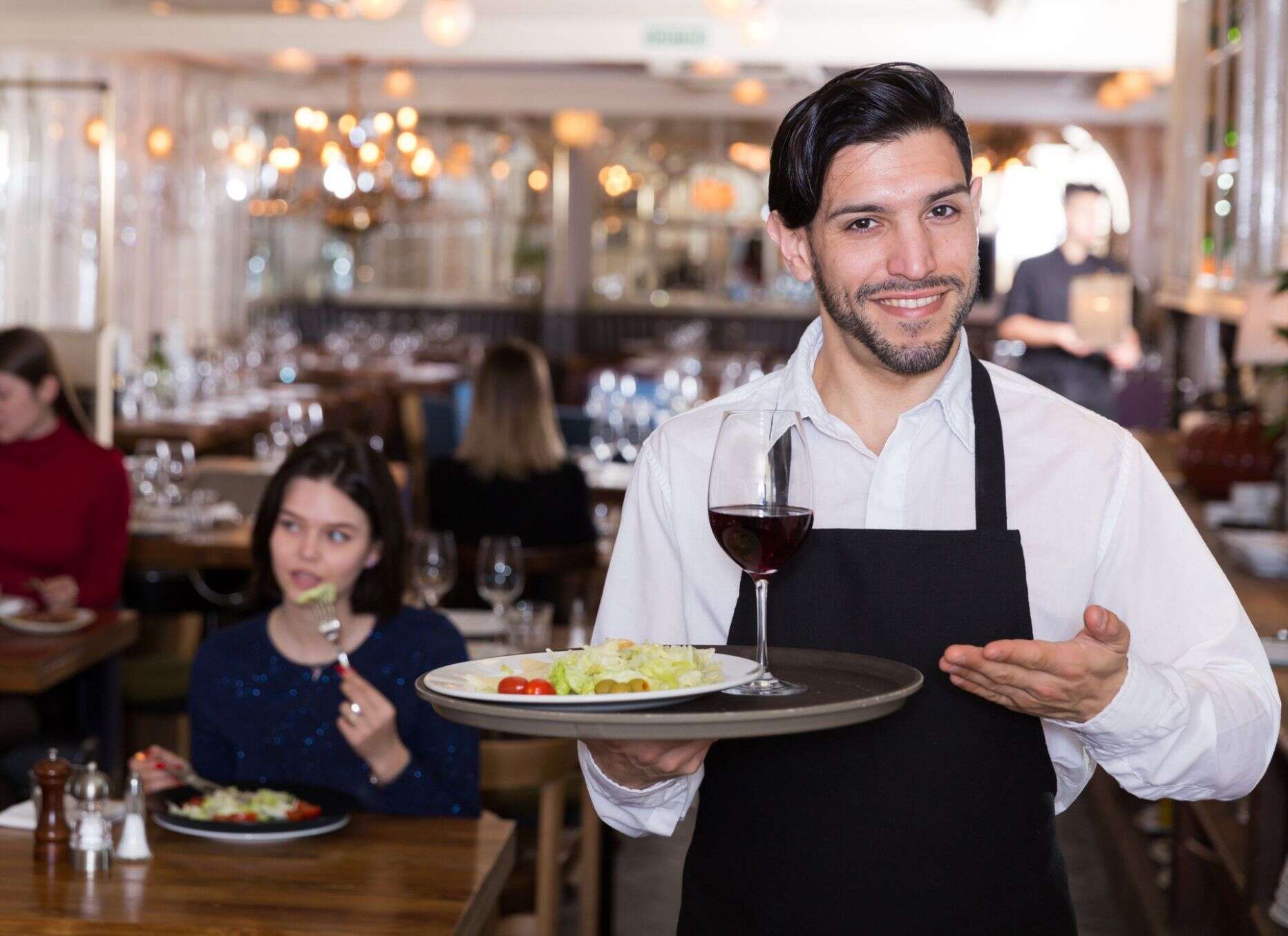 waiters in a restaurant