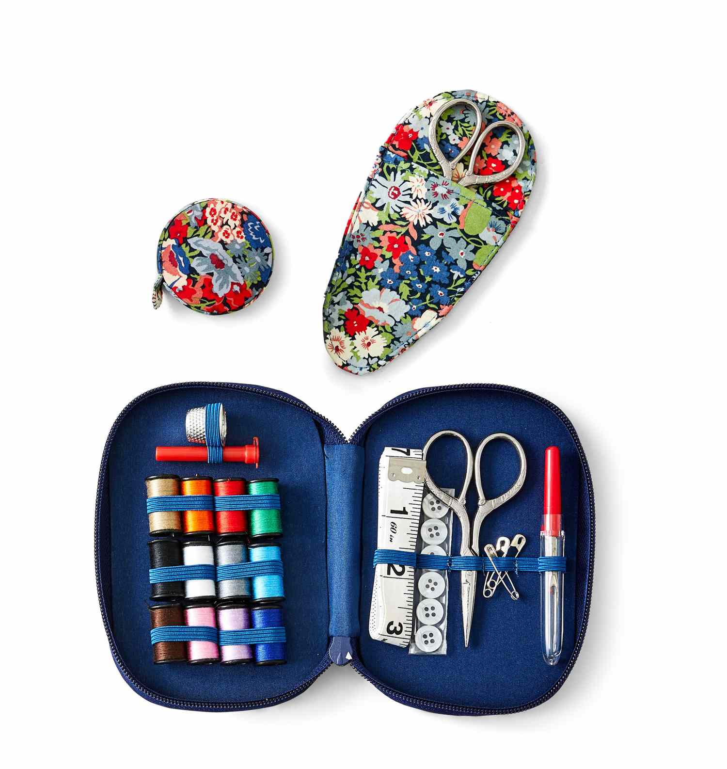 Sewing Kit 39 Pc Set 23 Tread ,assorted Colors,basic Sewing Kit