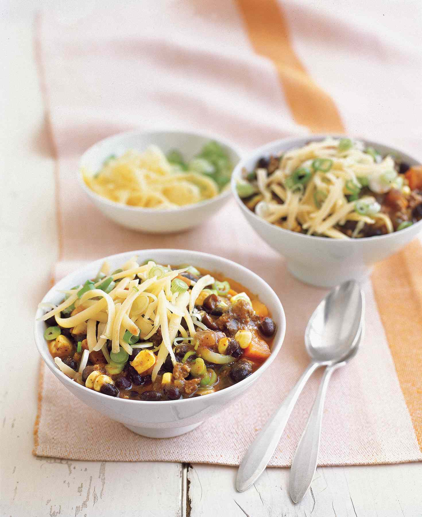 Southwestern Beef Chili With Corn Recipe Real Simple