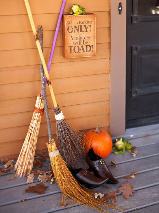 Make DIY Witch Brooms to Use as Halloween Decorations | Better Homes &  Gardens