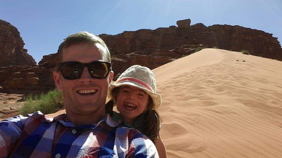 Meet Father Trekking Hundreds of Miles Barefoot to Help Fund Research for Daughter's Treatment