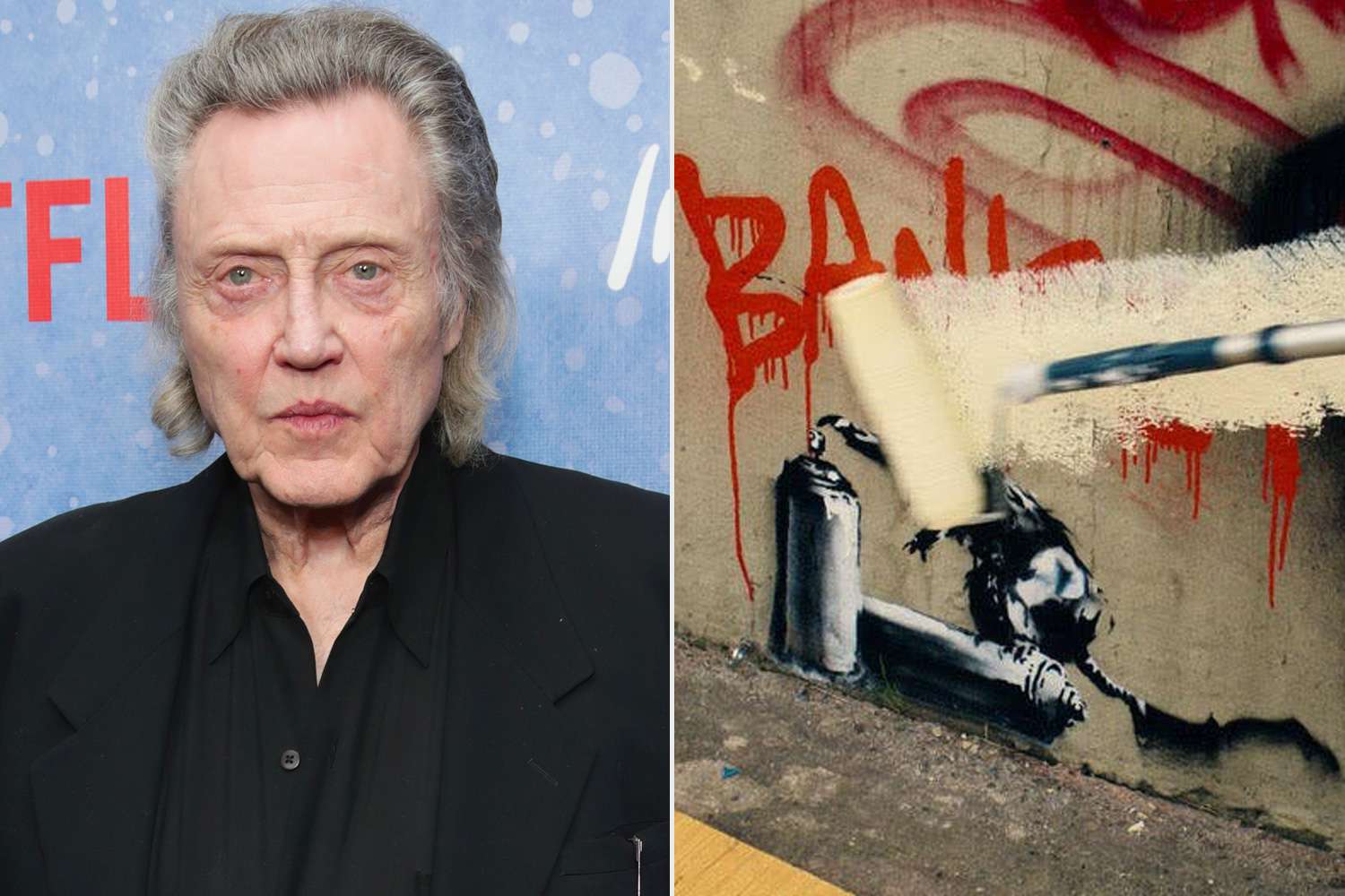 Christopher Walken Painted Over an Actual Banksy While Filming The Outlaws