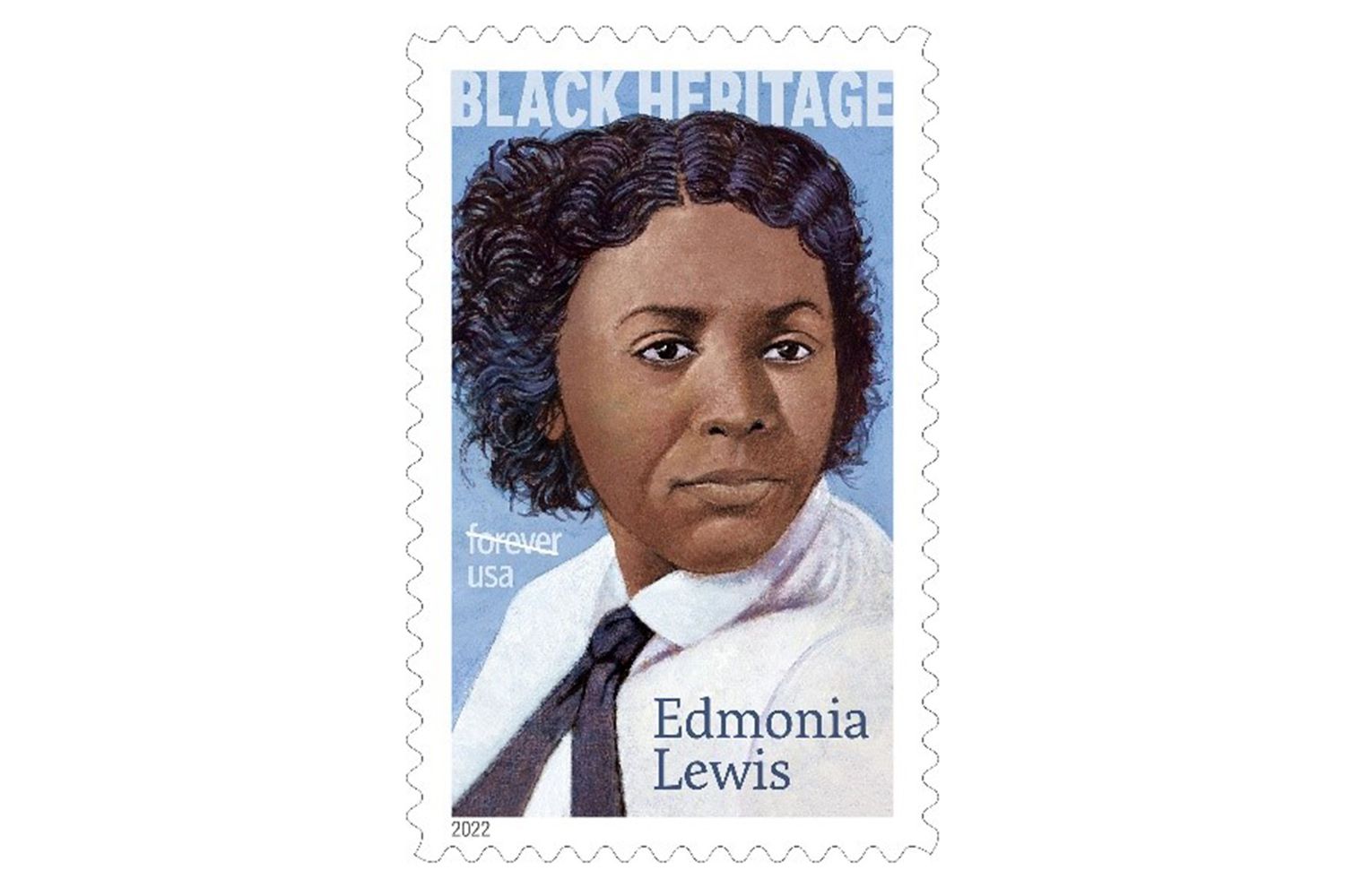 Barrier-Breaking Black-Native Sculptor Edmonia Lewis Is on USPS' New Black Heritage Stamp