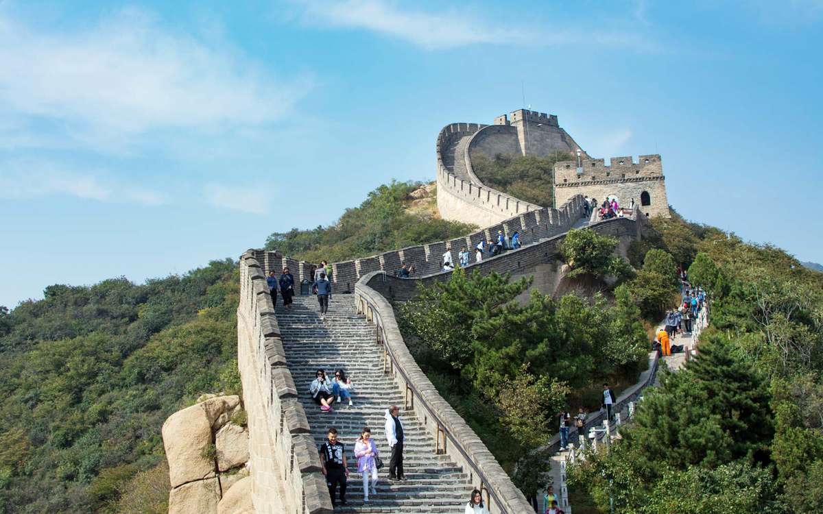 tourist great wall of china