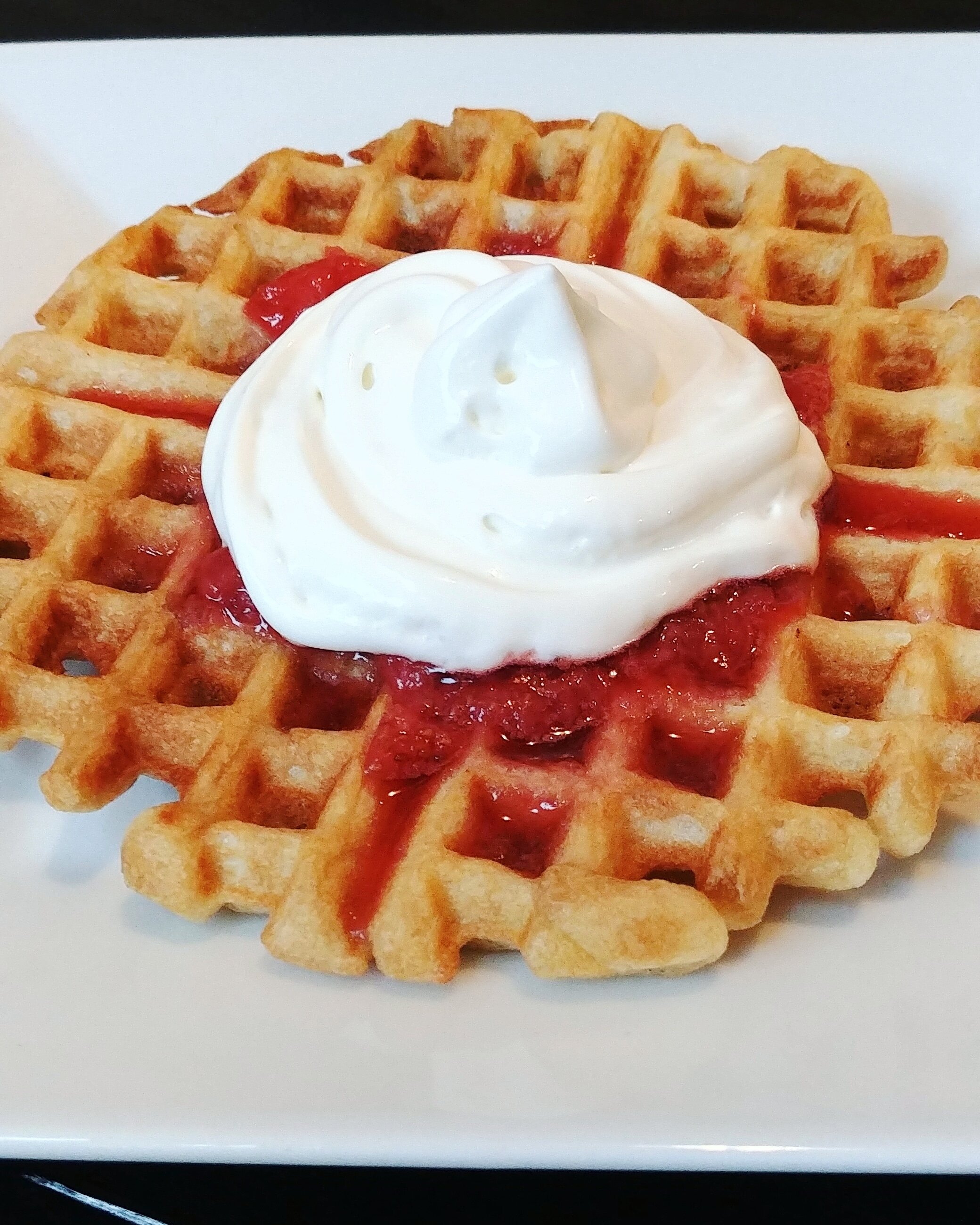Waffles With Funnel Cake Mix