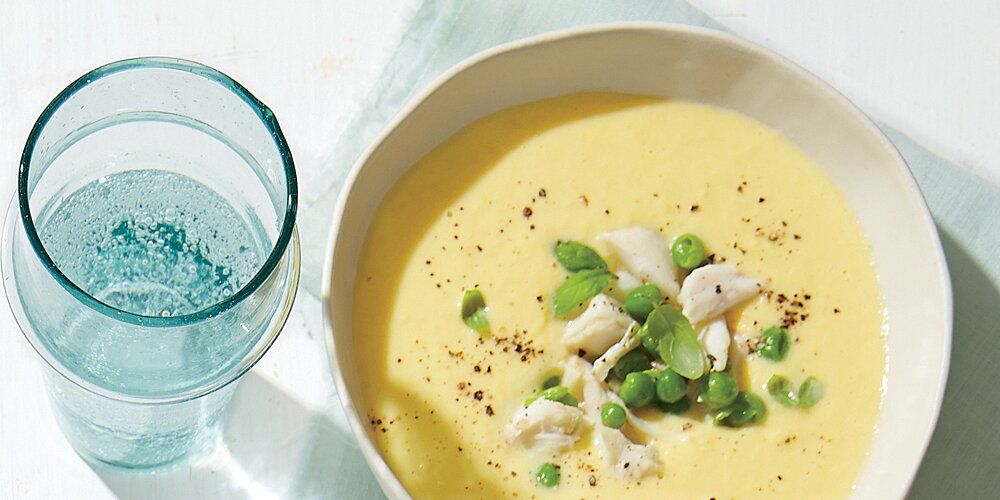 Sweet Corn Soup with Crab Recipe | MyRecipes
