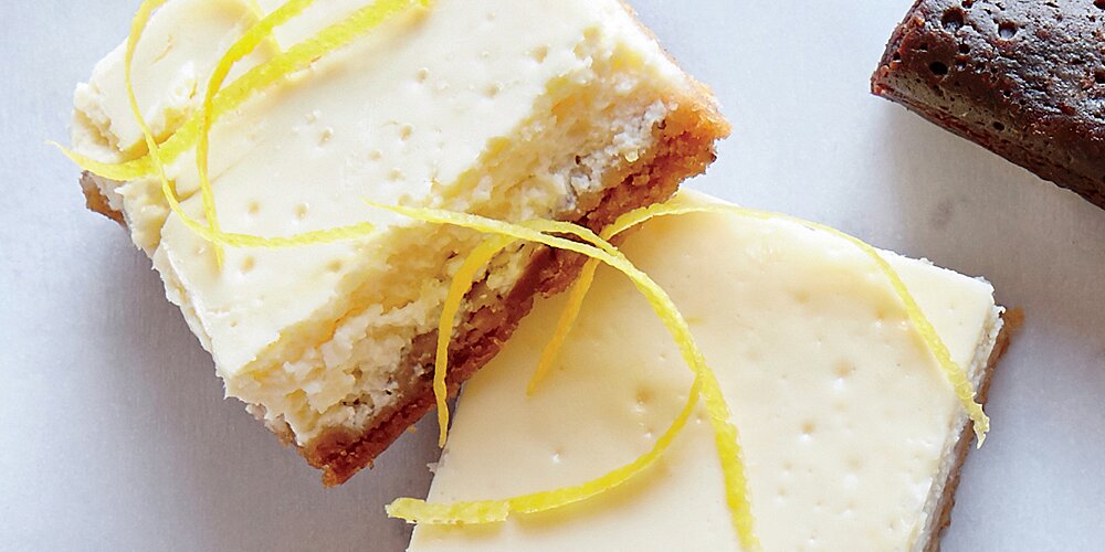 Tangy Lemon Cheesecake Bars Recipe | MyRecipes
