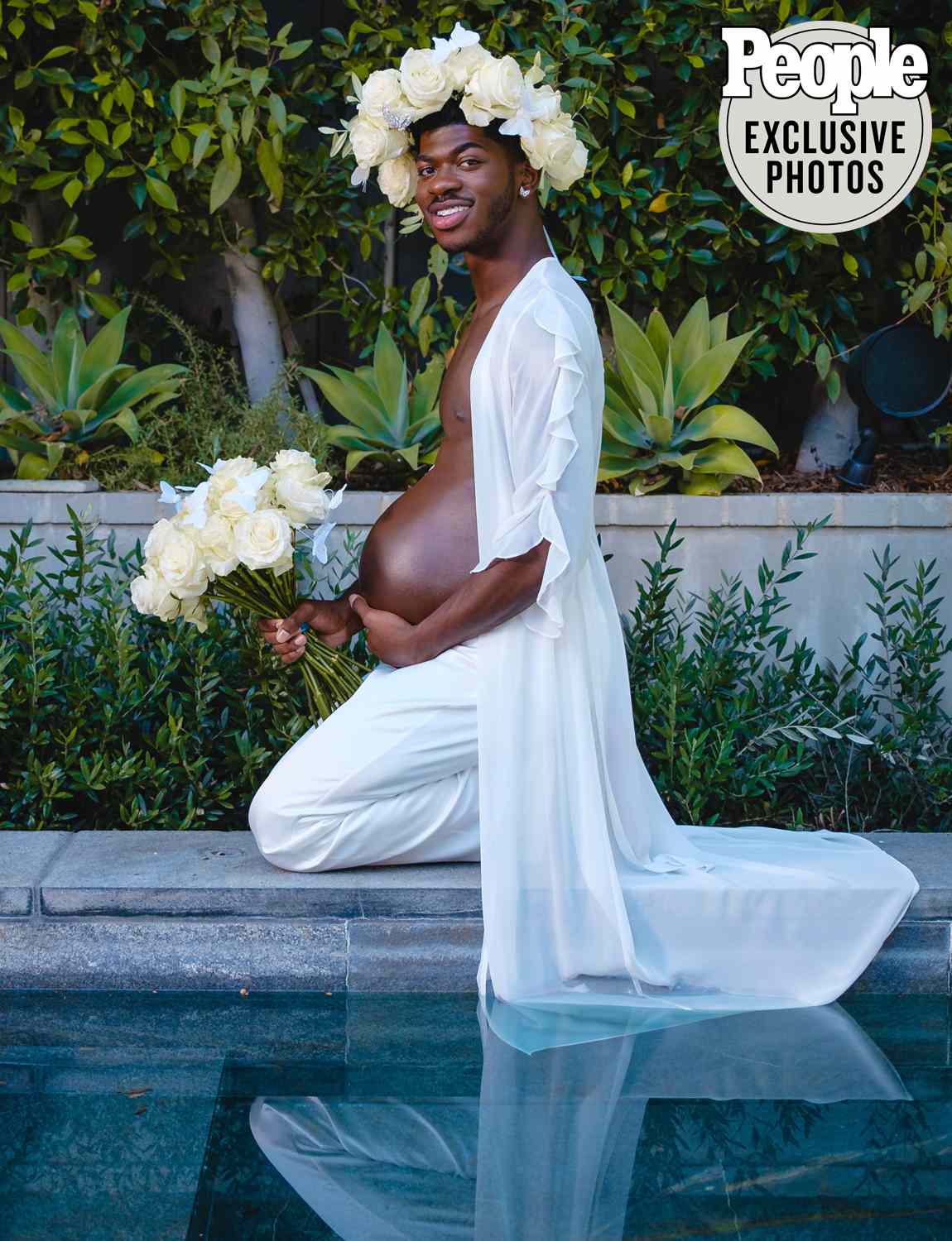 Lil Nas X Reveals He's Pregnant — with His Album — in Over-the-Top Announcement Photos
