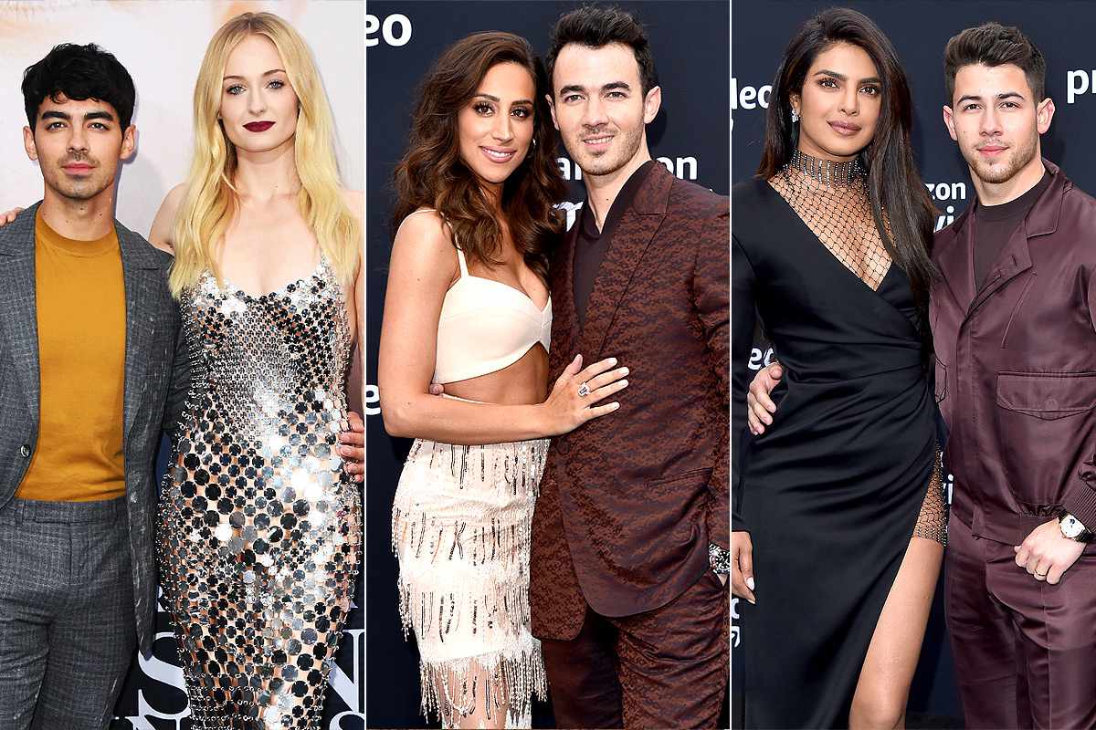 Jonas Brothers Take Their Wives to Chasing Happiness Premiere