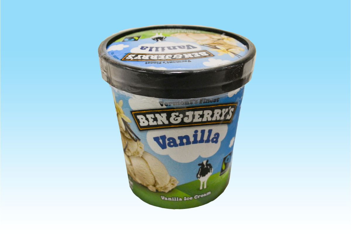 Helado de vainilla de Ben Jerry's's Vanilla Ice Cream