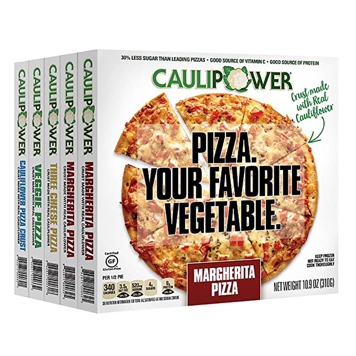 bästa frysta pizza caulipower