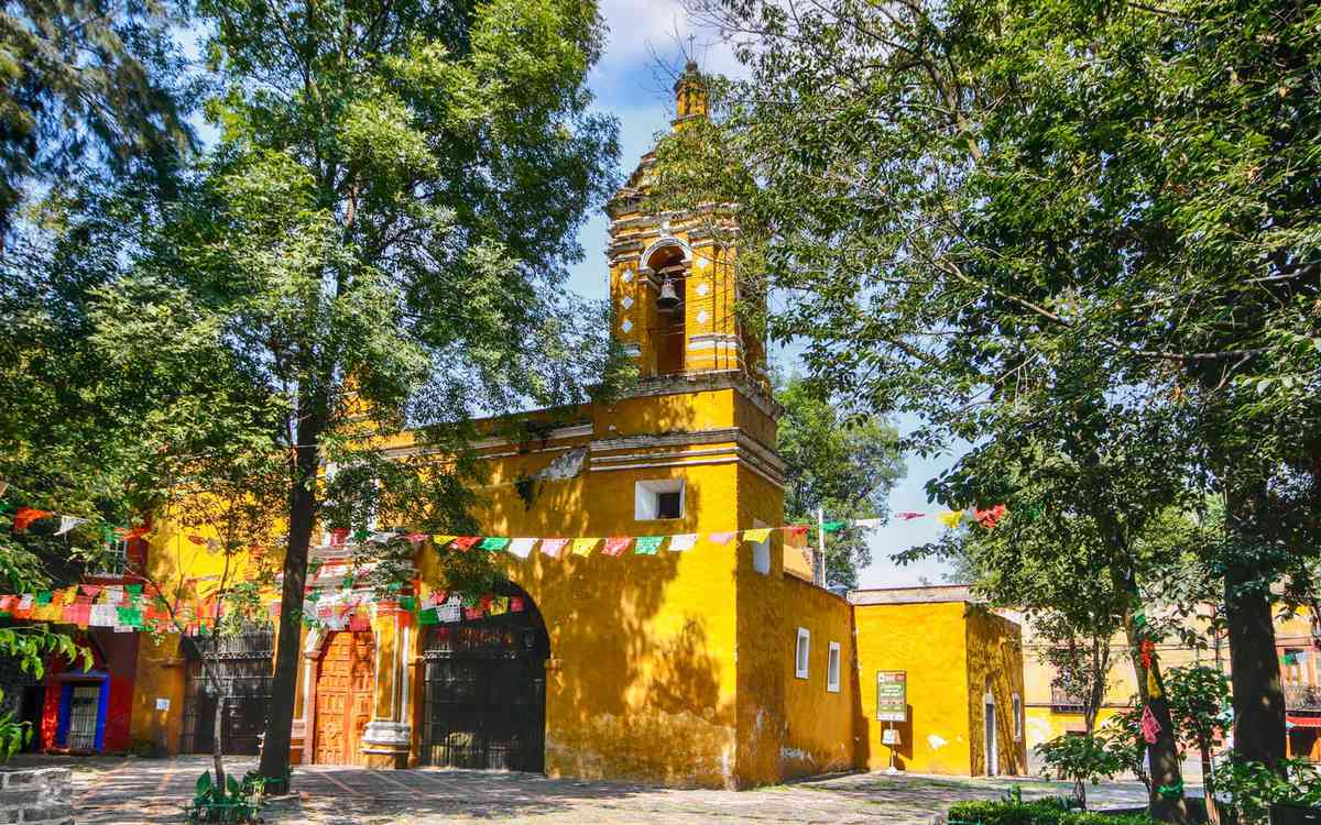 Santa Catarina kerk in Coyoacan - Mexico-Stad, Mexico