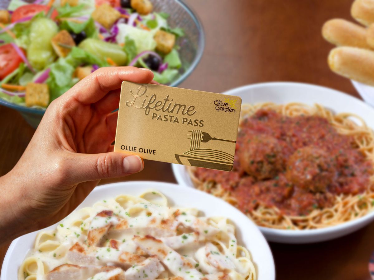 Olive Garden Is Selling 50 Lifetime Passes Food Wine
