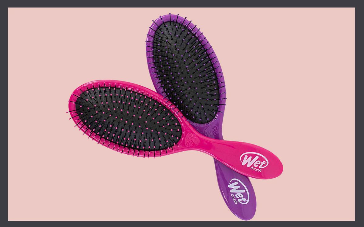 Blue Wet Hair Brush - Ideal for Use in the Shower - wide 4