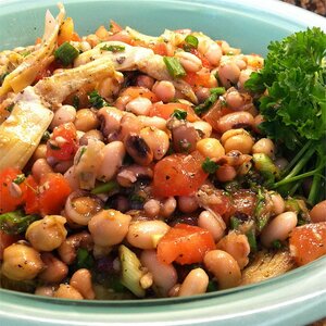New Year Three-Bean and Artichoke Salad