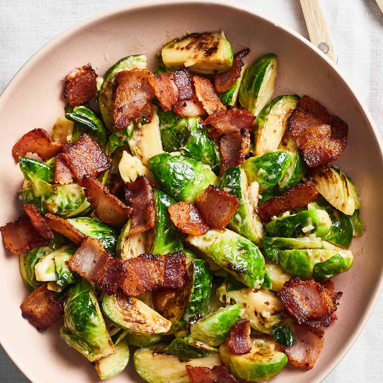 Brussels Sprouts with Bacon & Vermouth