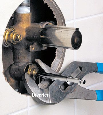 How To Repair A Shower Faucet Diverter Better Homes Gardens