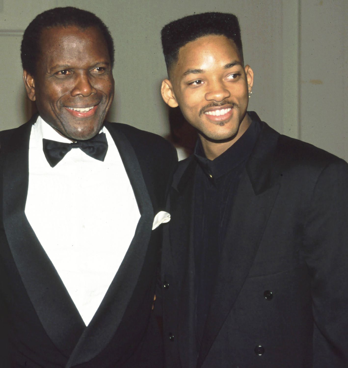 Sidney Poitier and Will Smith