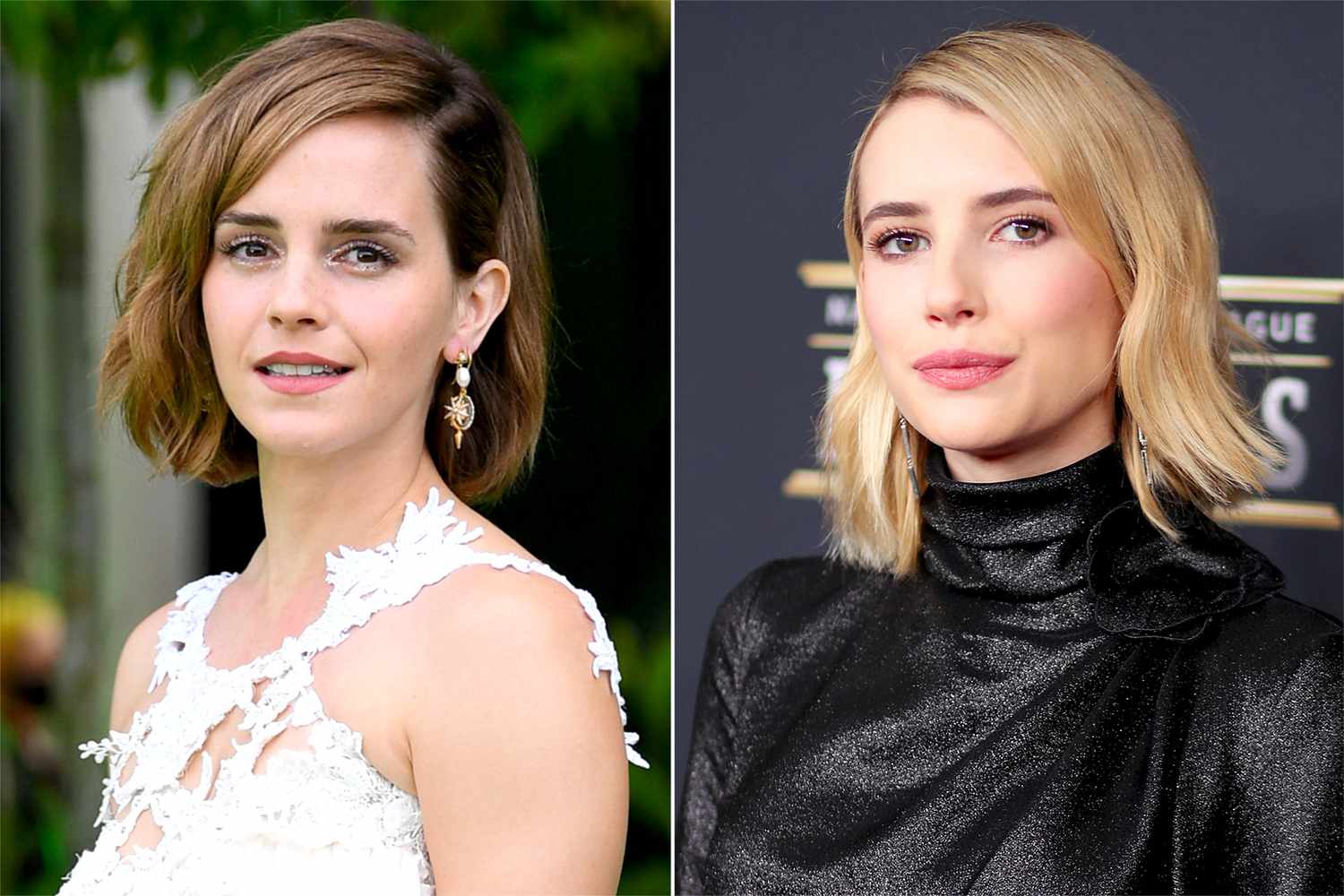 Emma Watson and Emma Roberts have a laugh over their 'Return to Hogwarts' photo mix-up