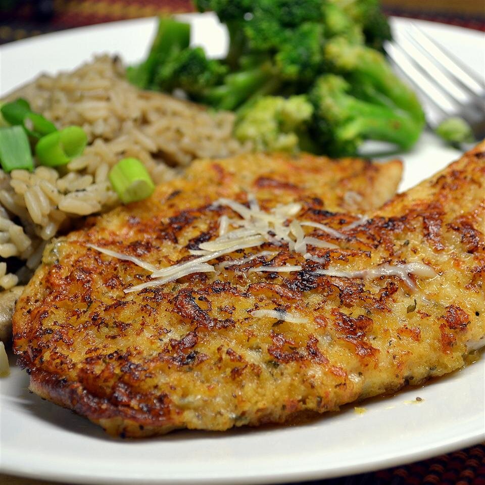 Parmesan Crusted Tilapia Fillets Recipe Allrecipes