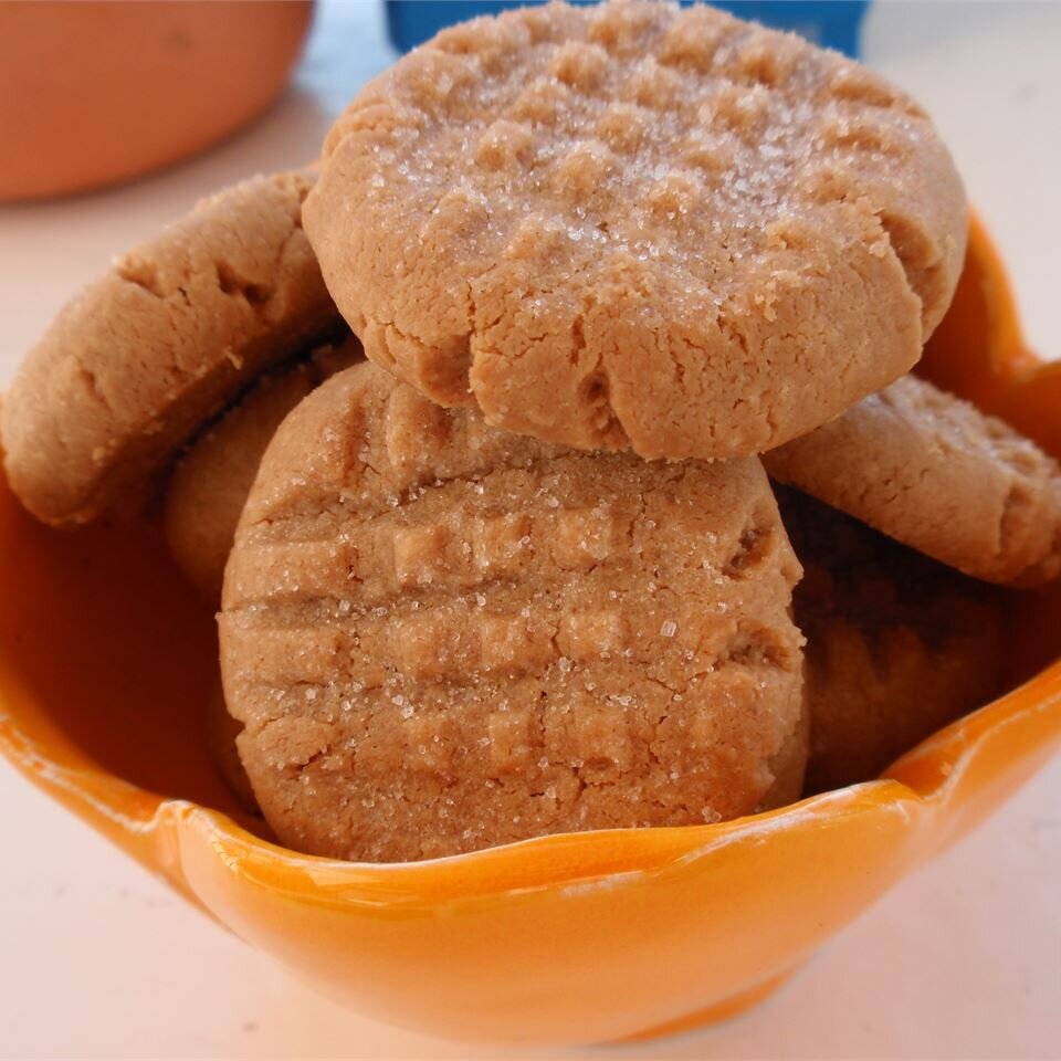 Three Ingredient Peanut Butter Cookies Recipe Allrecipes