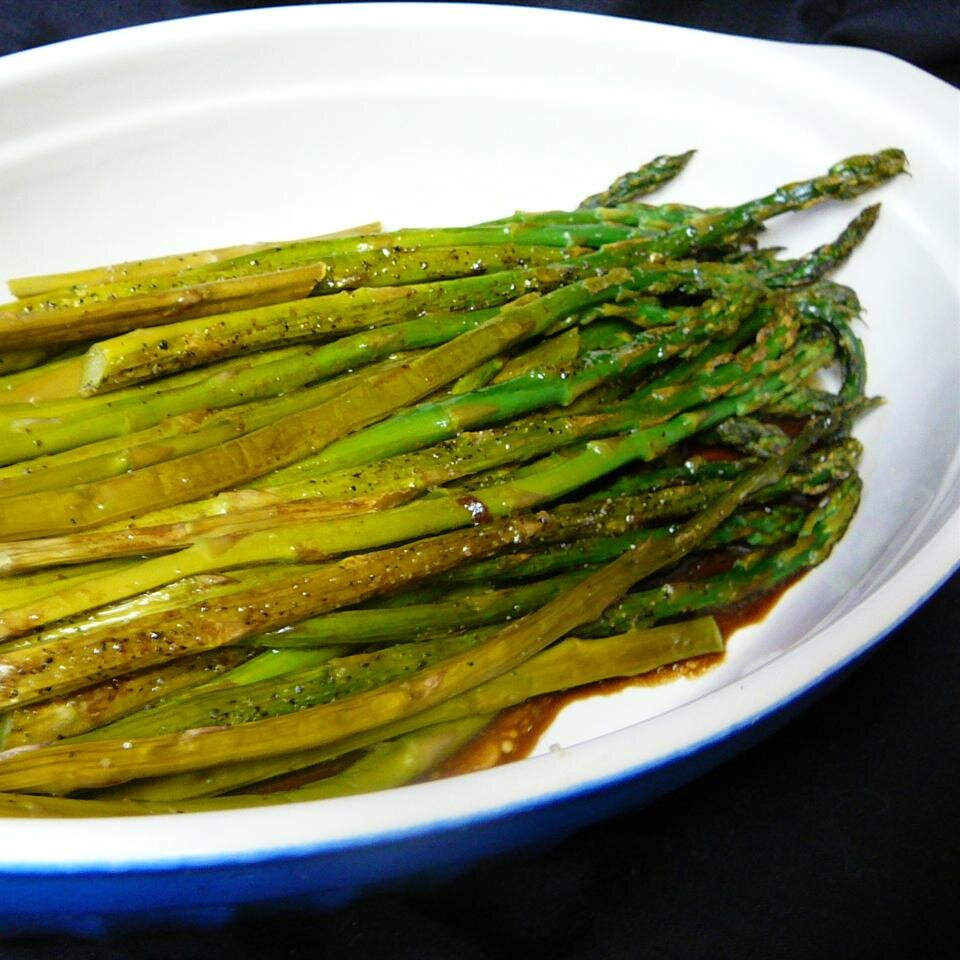 Baked Asparagus With Balsamic Butter Sauce Allrecipes